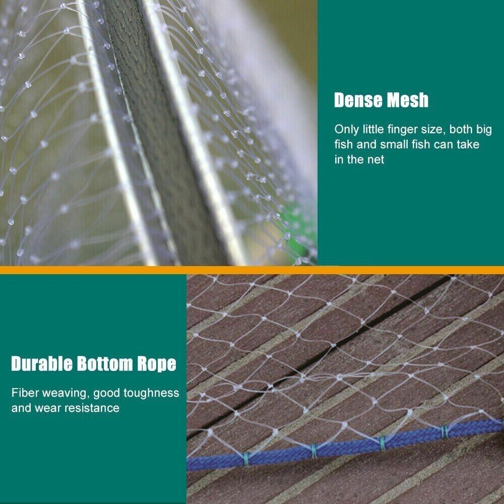 Fishing Cast Net - Easy Throw Hand Cast - Strong Nylon Mesh