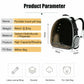 Pet Space Capsule Backpack: Transparent Travel Carrier for Dogs and Cats