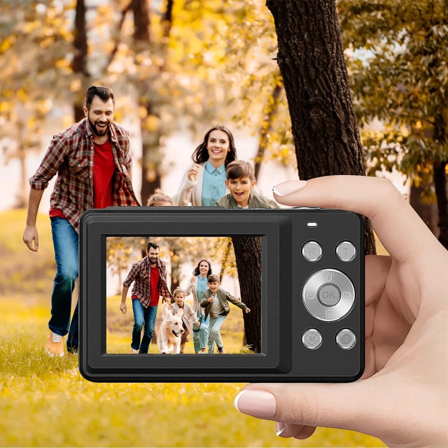 Digital Camera 44MP 1080P HD with 16X Zoom, Anti-Shake, 2.4" LCD, 32GB Card Included