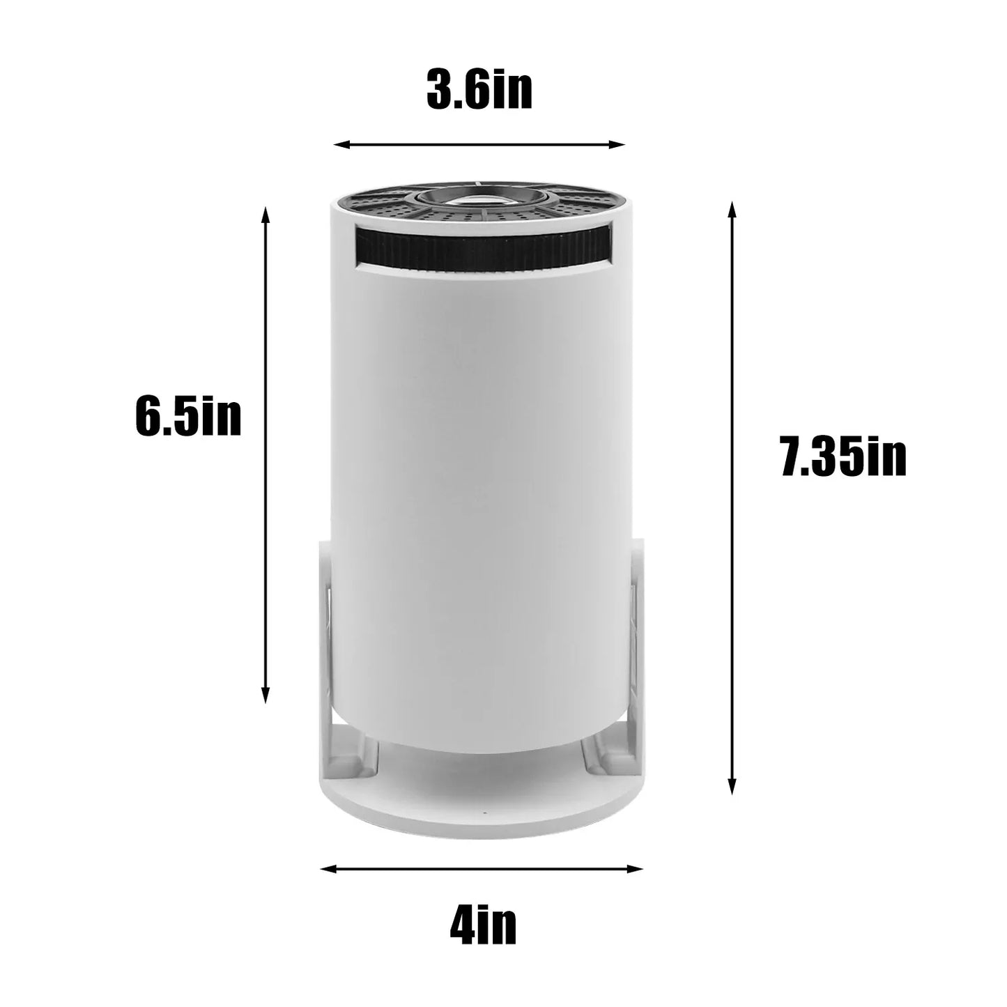 4K Mini Projector – 10000 Lumen LED, 1080P Support, WiFi & Bluetooth, Portable Home Theater