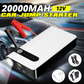 Mini Portable Car Jump Starter: 20000mAh Power Bank, Battery Charger, and Flashlight in One