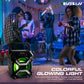Mini Bluetooth Speaker with FM Radio, AUX/USB/SD Inputs, and LED Party Lights – 400W Portable Sound System
