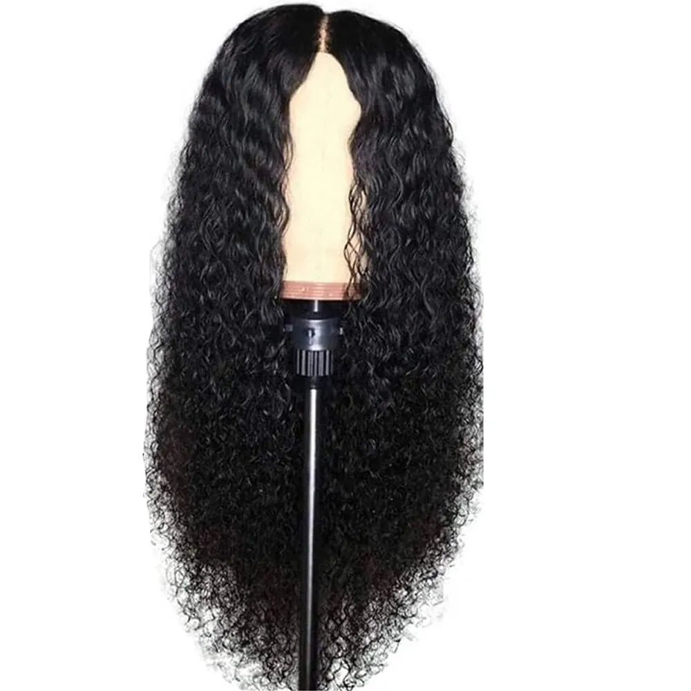 Front Wig Women's Brazilian Human Long Curly Lace Wavy Hair Wigs US