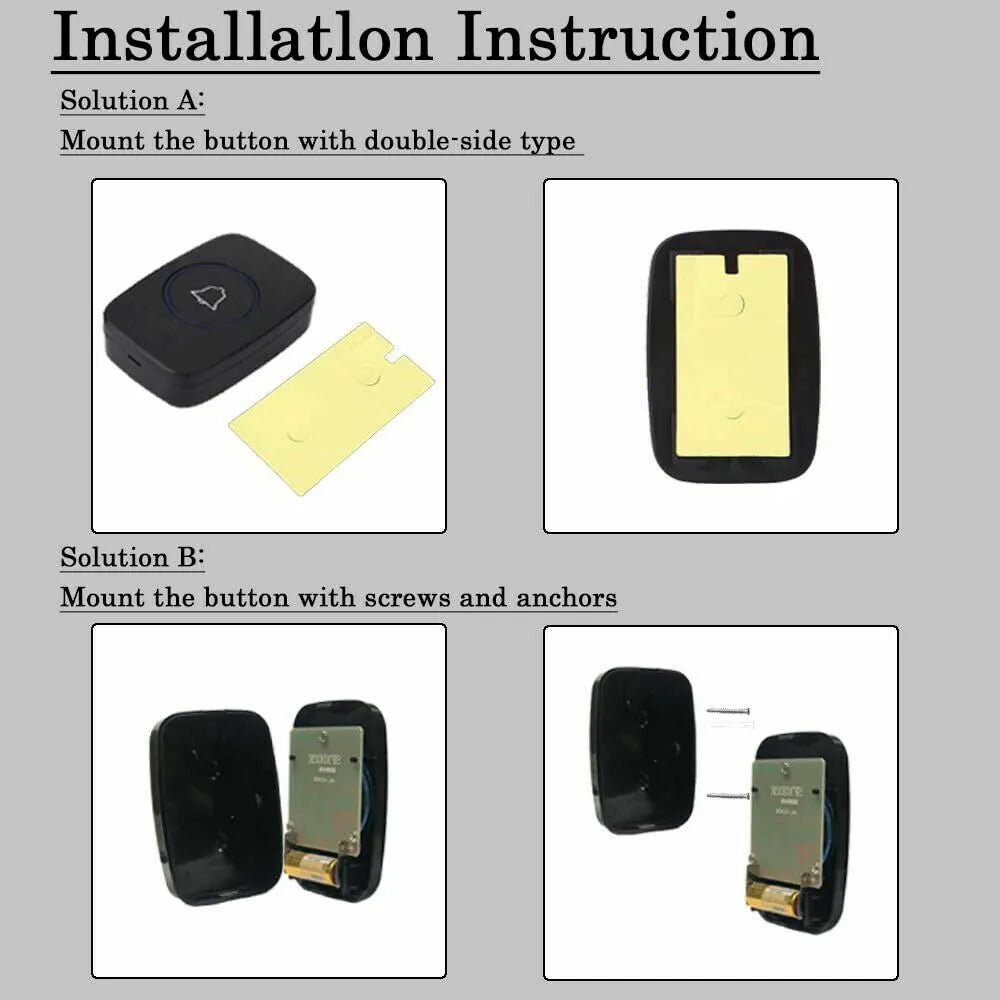 Waterproof wireless doorbell chime