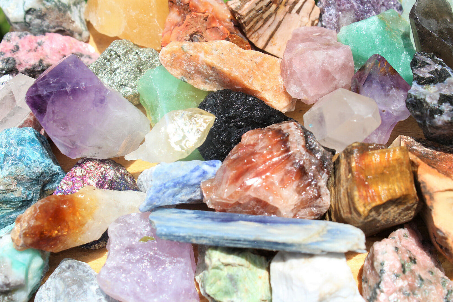 Natural Raw Mineral Gems and Crystals