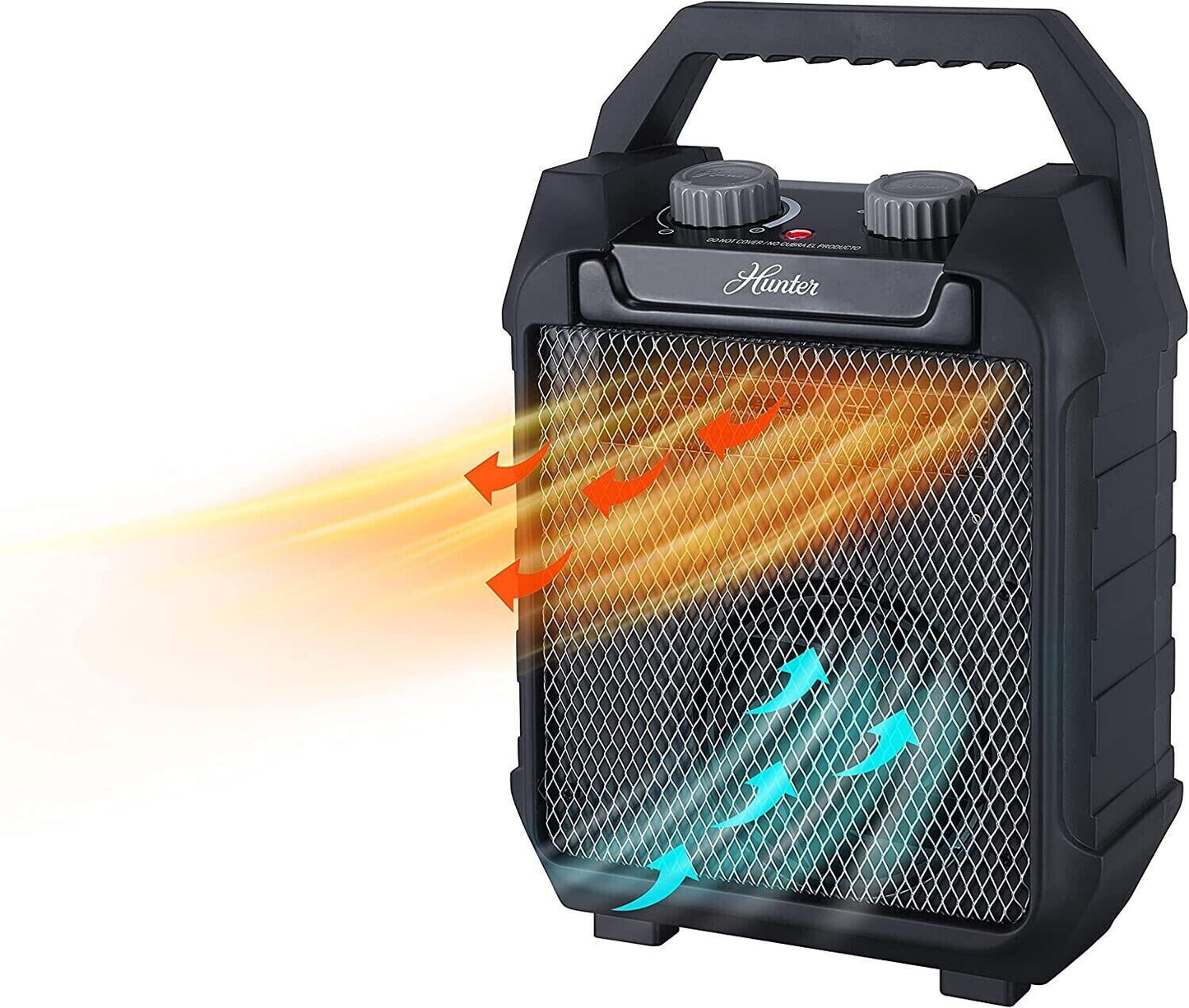 Hunter 1500W Portable Space Heater with Recirculating Thermostat