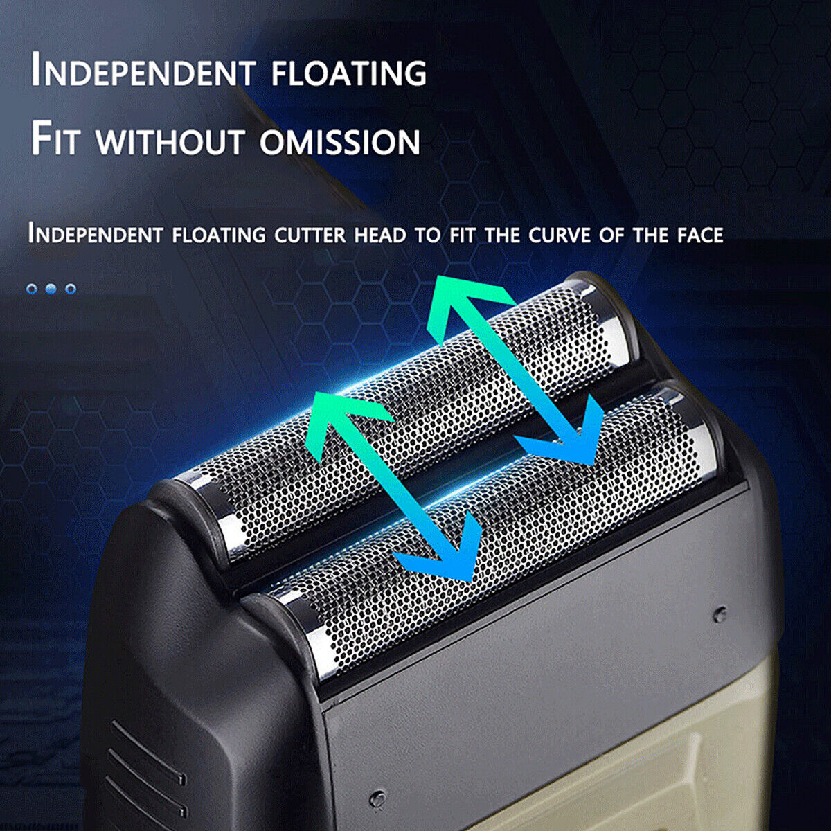 Rechargeable Electric Beard Shaver Trimmer Razor with USB Charging for Men's Hair Shaving and Grooming