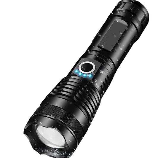 Super Bright LED Flashlight – XHP50.2, USB-C Rechargeable, 1000M Beam, Waterproof