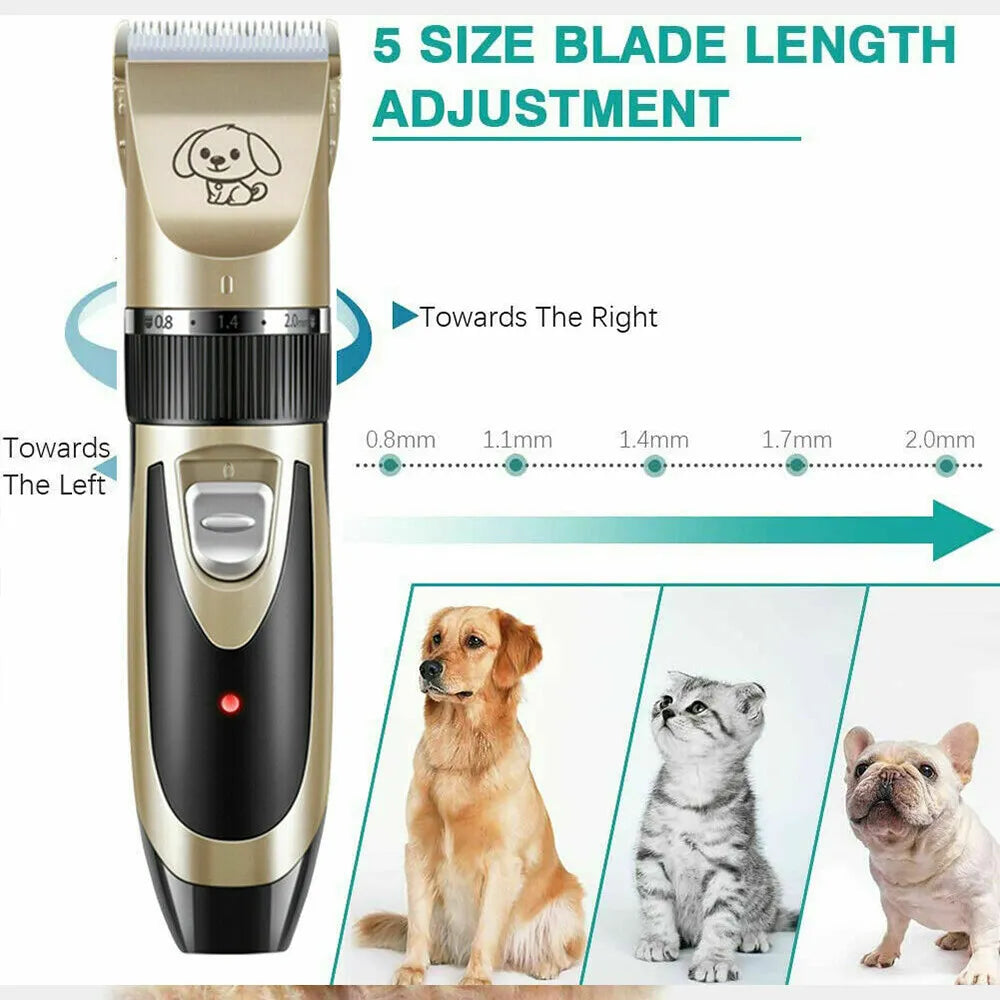 Professional Pet Clippers Hair Grooming Cordless Trimmer Shaver