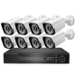 8-Channel 1080P HD Wireless Security Camera System with DVR Night Vision, Motion Alerts, Remote Access