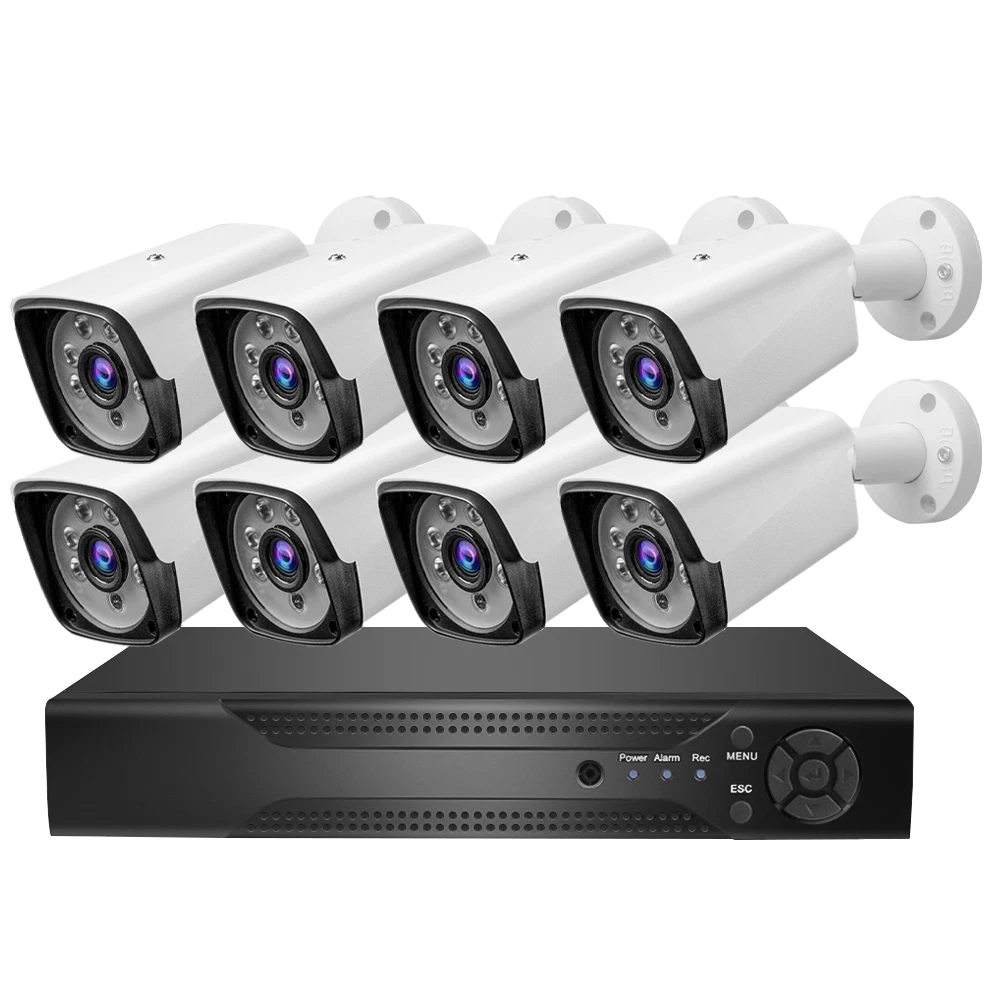 8-Channel 1080P HD Wireless Security Camera System with DVR Night Vision, Motion Alerts, Remote Access