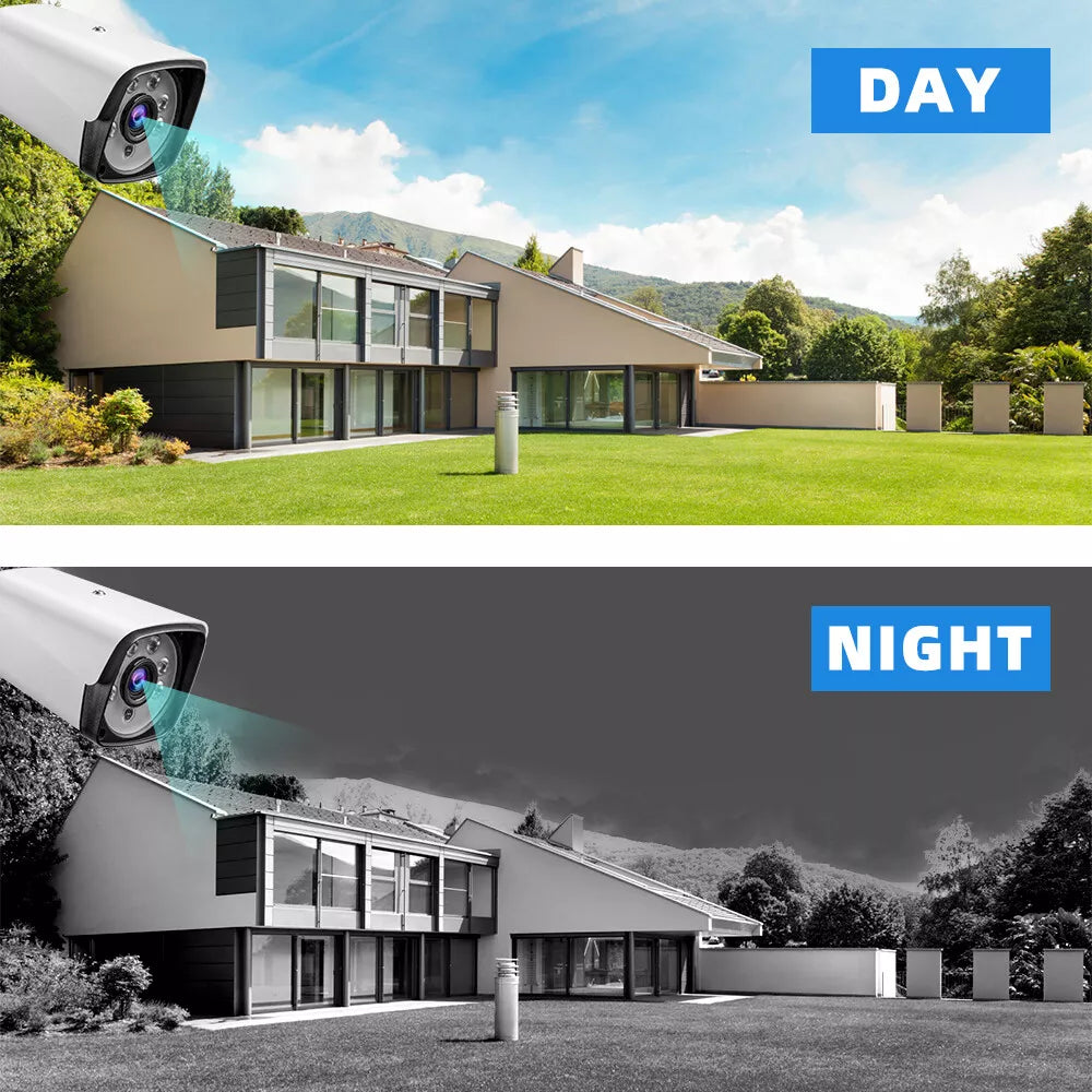 8-Channel 1080P HD Wireless Security Camera System with DVR Night Vision, Motion Alerts, Remote Access