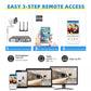 8-Channel 1080P HD Wireless Security Camera System with DVR Night Vision, Motion Alerts, Remote Access