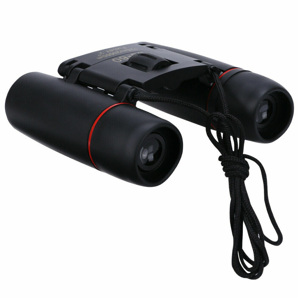 Compact Folding Binoculars 30x60 Zoom - Outdoor Travel, Hunting, and Day/Night Viewing