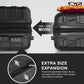 22" Black Hardside Carry-On Spinner Suitcase - Expandable Luggage with Wheels