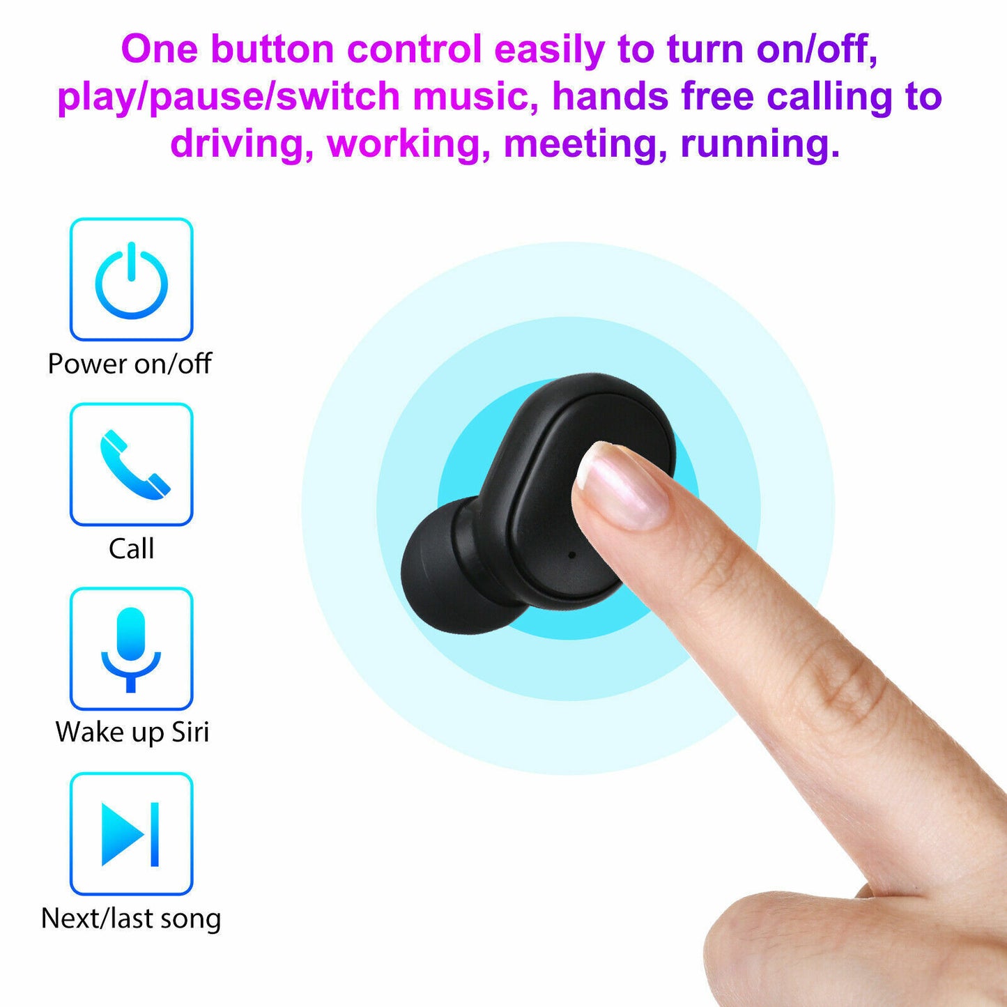 Bluetooth 5.0 Wireless Mini Earbuds