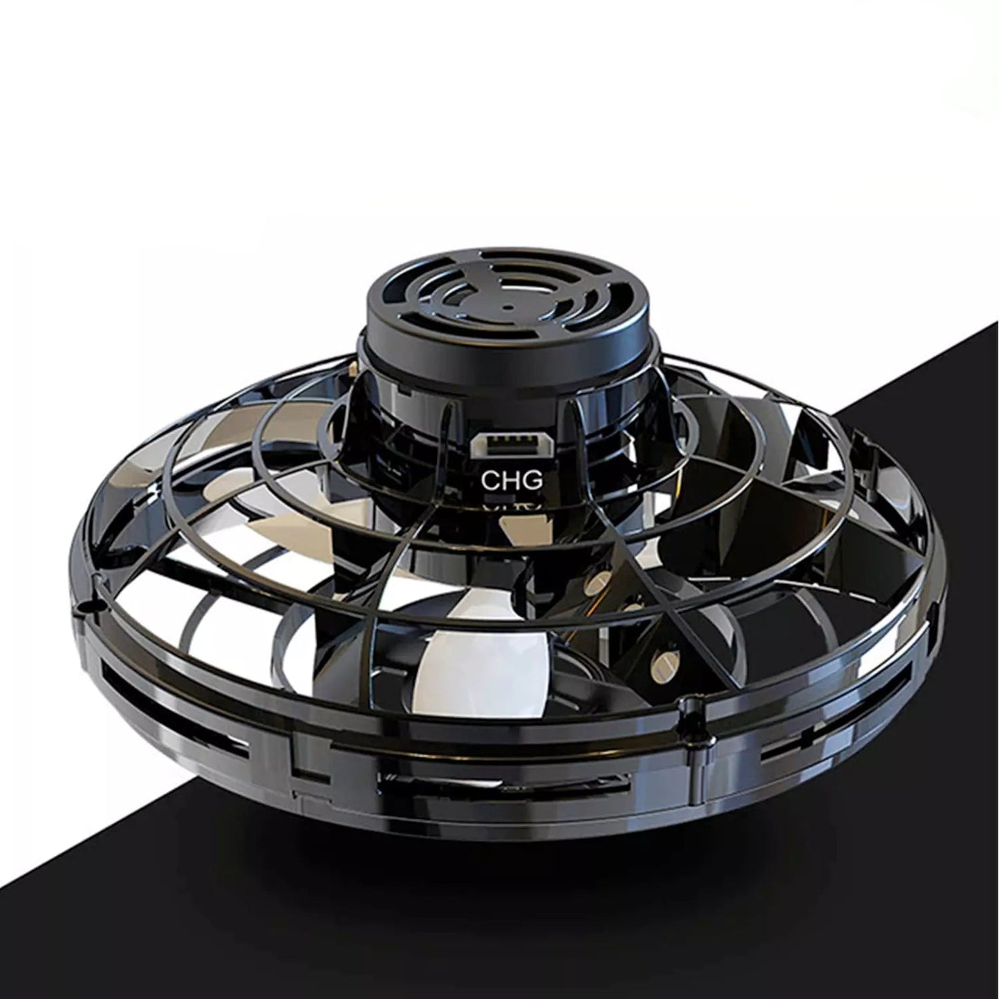 UFO Drone Fidget Spinner – LED Flying Ball Toy for Kids, Teens & Adults