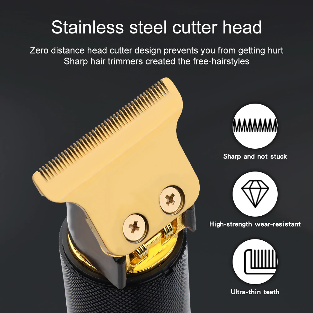 Professional Cordless Hair Trimmer & Beard Clipper - Barber-Grade Shaving Machine