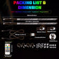 3FT Spiral LED Whip Antenna with Flag & Remote – RGB Light for ATV, UTV, Polaris RZR, Can-Am