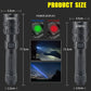 Super-Bright LED Tactical Flashlight Torch With Rechargeable Battery 50000LM