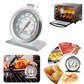 Oven Thermometer Stainless Steel Classic Stand Up Food Meat Temperature Gauge