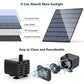 Solar Power Fountain Garden Pool Submersible Floating Water Pump Bird Bath Pond