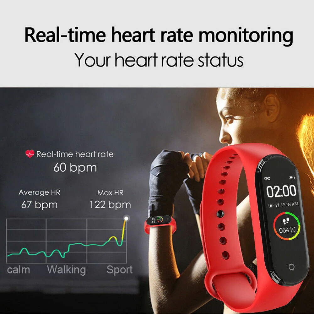 Smartwatch Fit Band Watch  with Heart Rate B. Pressure Fitness Tracker