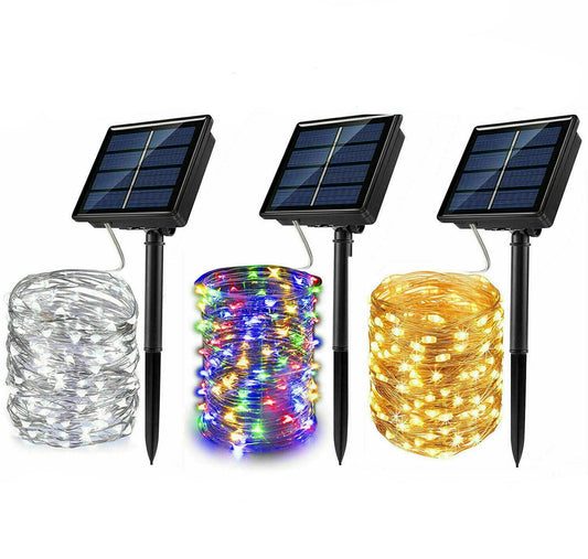 Solar-Powered LED Fairy Lights for Garden, Outdoor Parties, and Christmas Decor