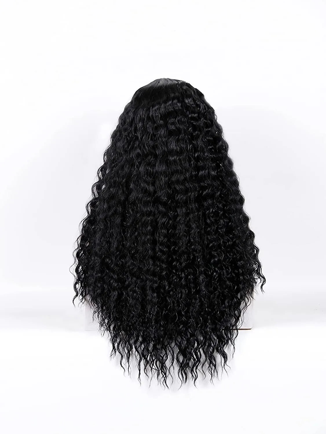 Front Wig Women's Brazilian Human Long Curly Lace Wavy Hair Wigs US