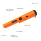 Handheld Waterproof Metal Detector - Ultimate Gold Digger Hunter with High Sensitivity Testing