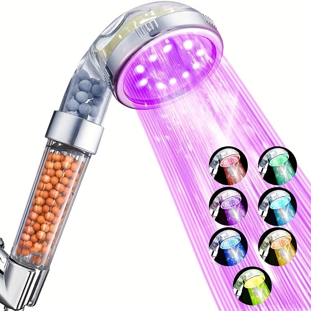 High-Pressure Shower Head for Powerful Bathroom Energy and Water Savings with Built-in Filter