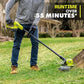 RYOBI 18V ONE+ String Trimmer with 4.0Ah Battery and Charger