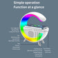 RGB Night Light Desk Lamp with Wireless Charger and Bluetooth Speaker