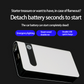 Mini Portable Car Jump Starter: 20000mAh Power Bank, Battery Charger, and Flashlight in One