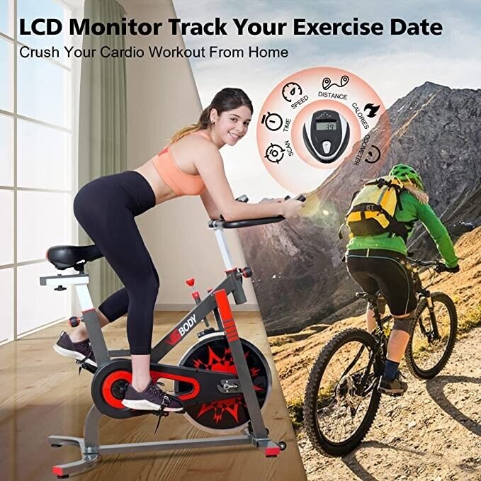 Indoor exercise bike for home fitness