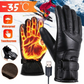 Electric Heated Gloves with Thermal Warming: Windproof for Skiing and Snow Activities (USB-Powered)