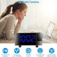Rotatable Digital LED Projector Clock with Dual Alarms, FM Radio & USB Charging