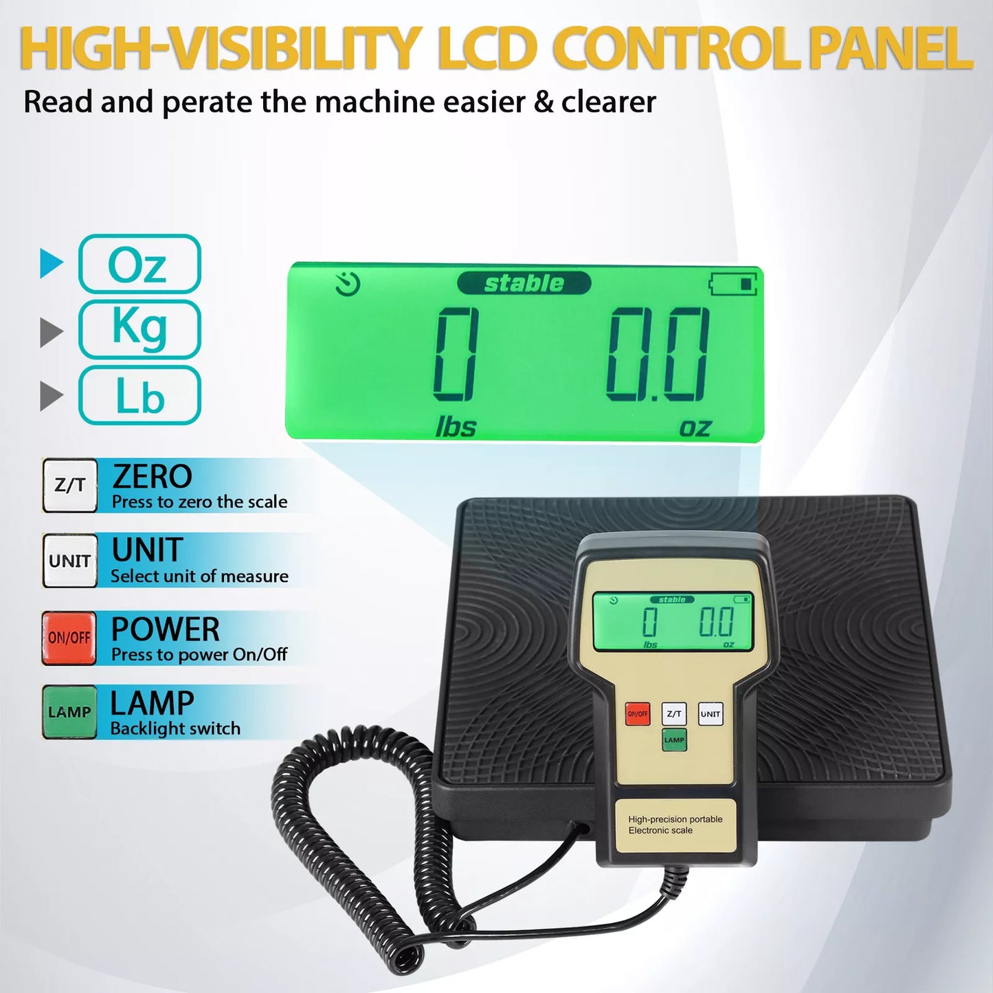 Refrigerant Charging Scale Electronic 220LB Digital HVAC A/C Refrigeration
