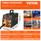 Professional MIG Welder: 130A Flux Core 3 in 1 MMA/MIG/LIFT TIG Welder