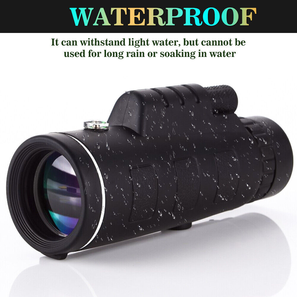 80x100 HD Monocular Telescope – High-Powered Optics for Outdoor Enthusiasts