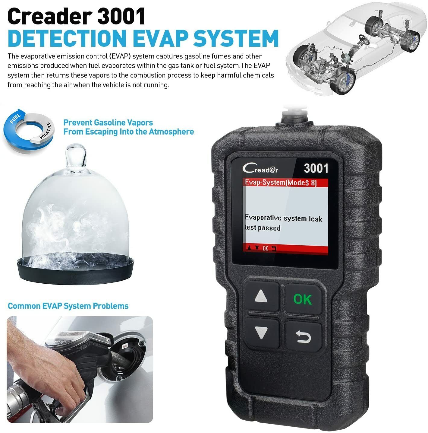Automotive OBD2 Diagnostic Scanner: Check Engine Light and OBD Code Reader