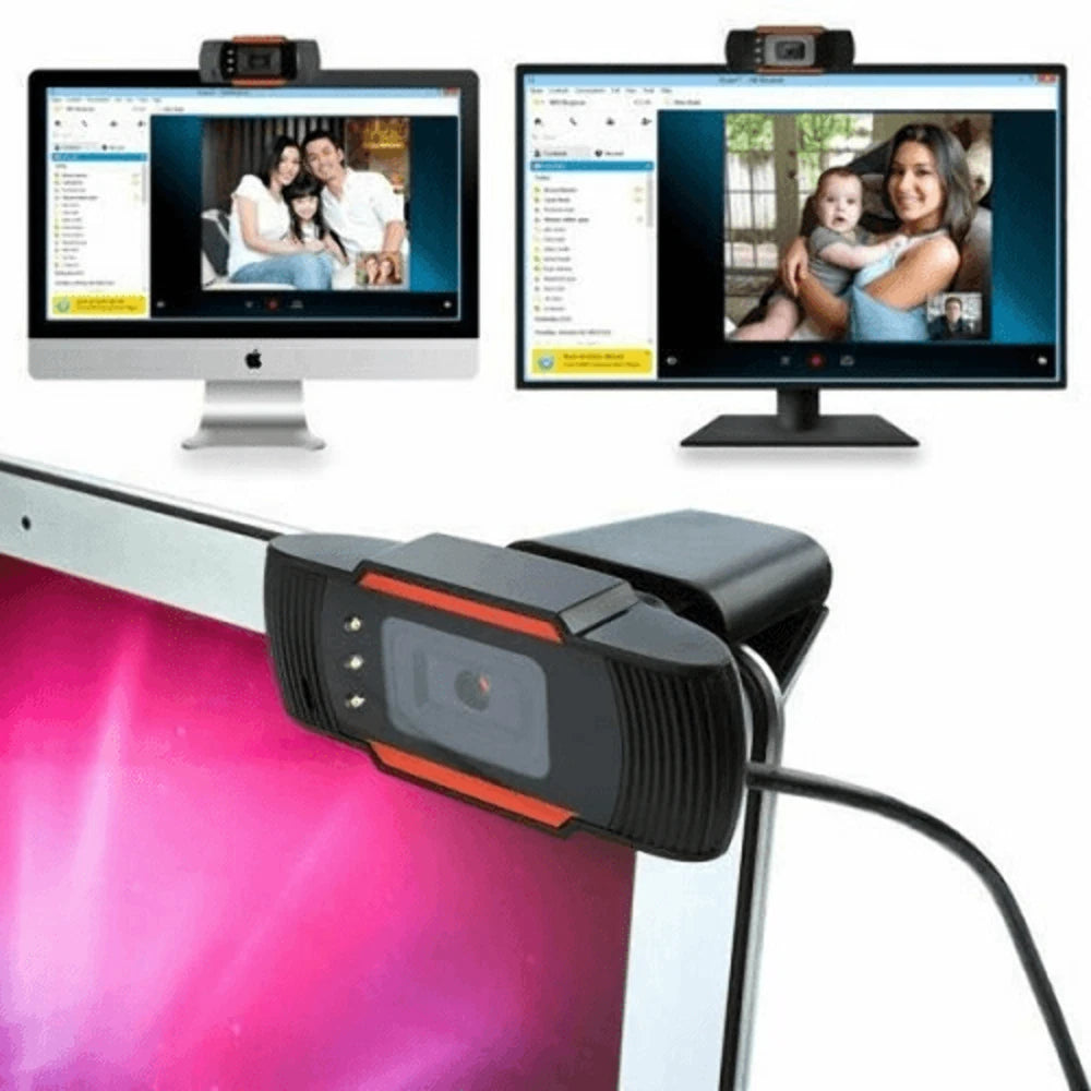 HD 720P USB Webcam with Microphone – Plug & Play Web Camera for Video Calls, Streaming, and Gaming