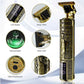 Professional Men's Beard & Hair Trimmer Kit: Cordless T-Blade Shaver & Barber