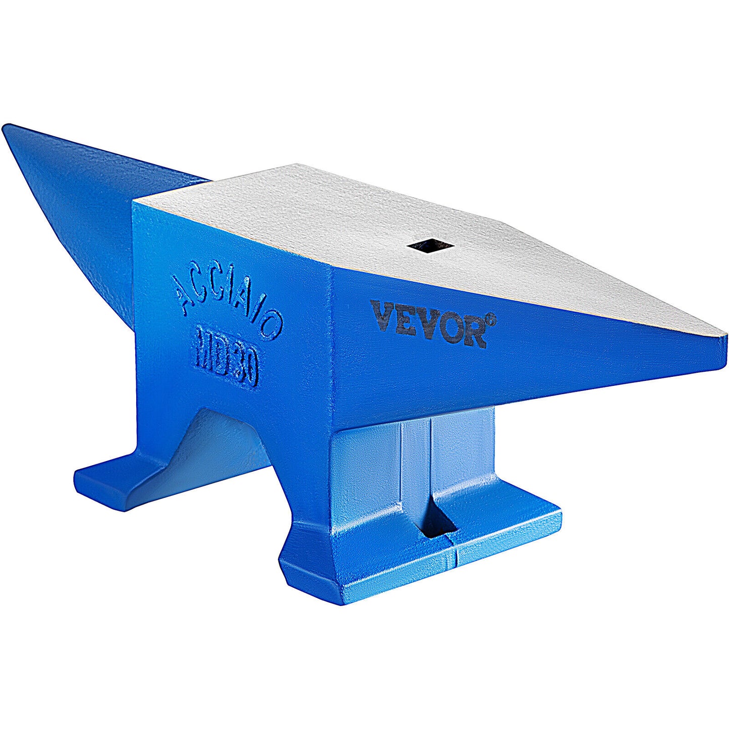 Premium Steel Anvil Blacksmith: 66 lb Forged Steel 30kg Heat Treated Long Round Horn