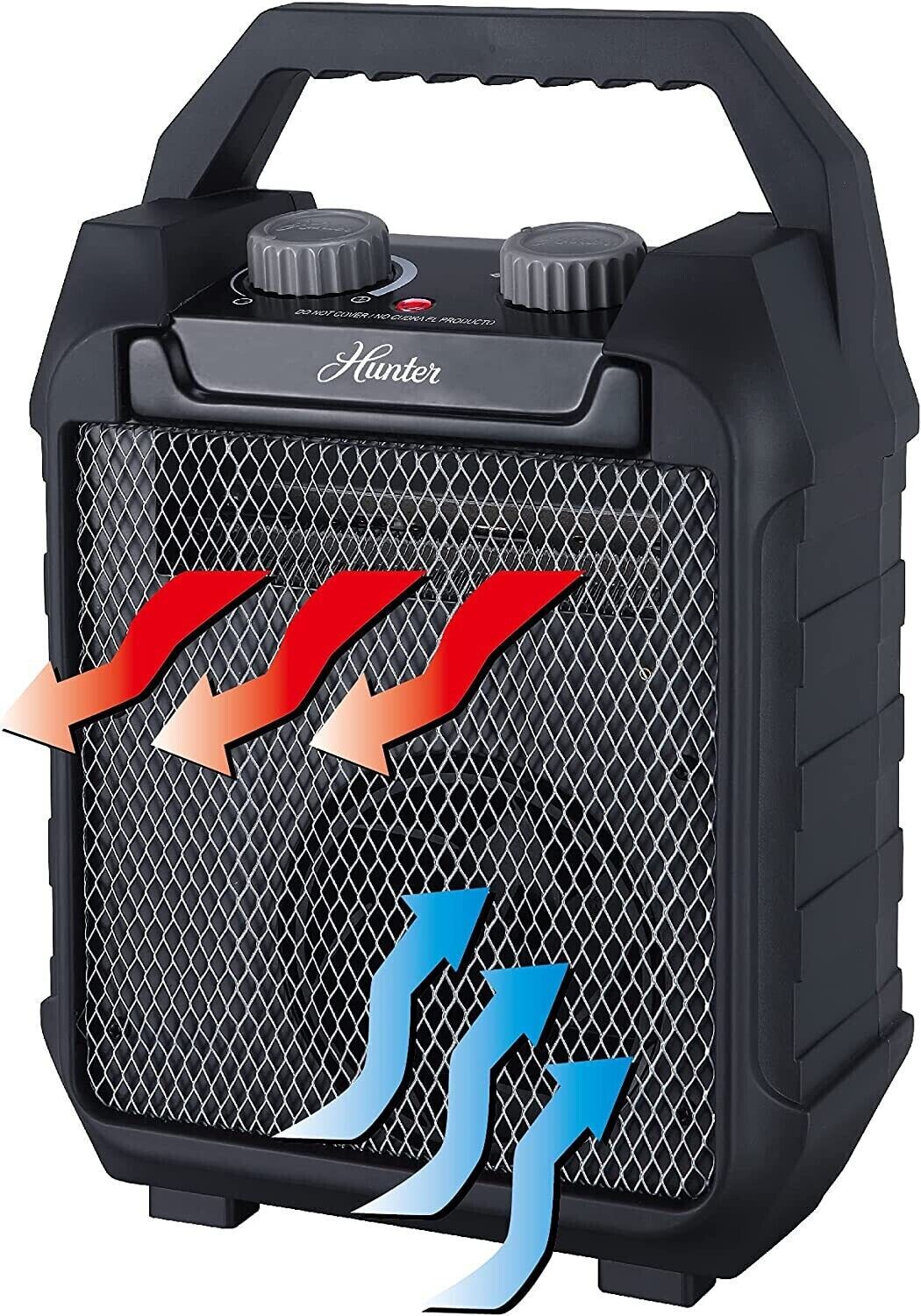 Hunter 1500W Portable Space Heater with Recirculating Thermostat
