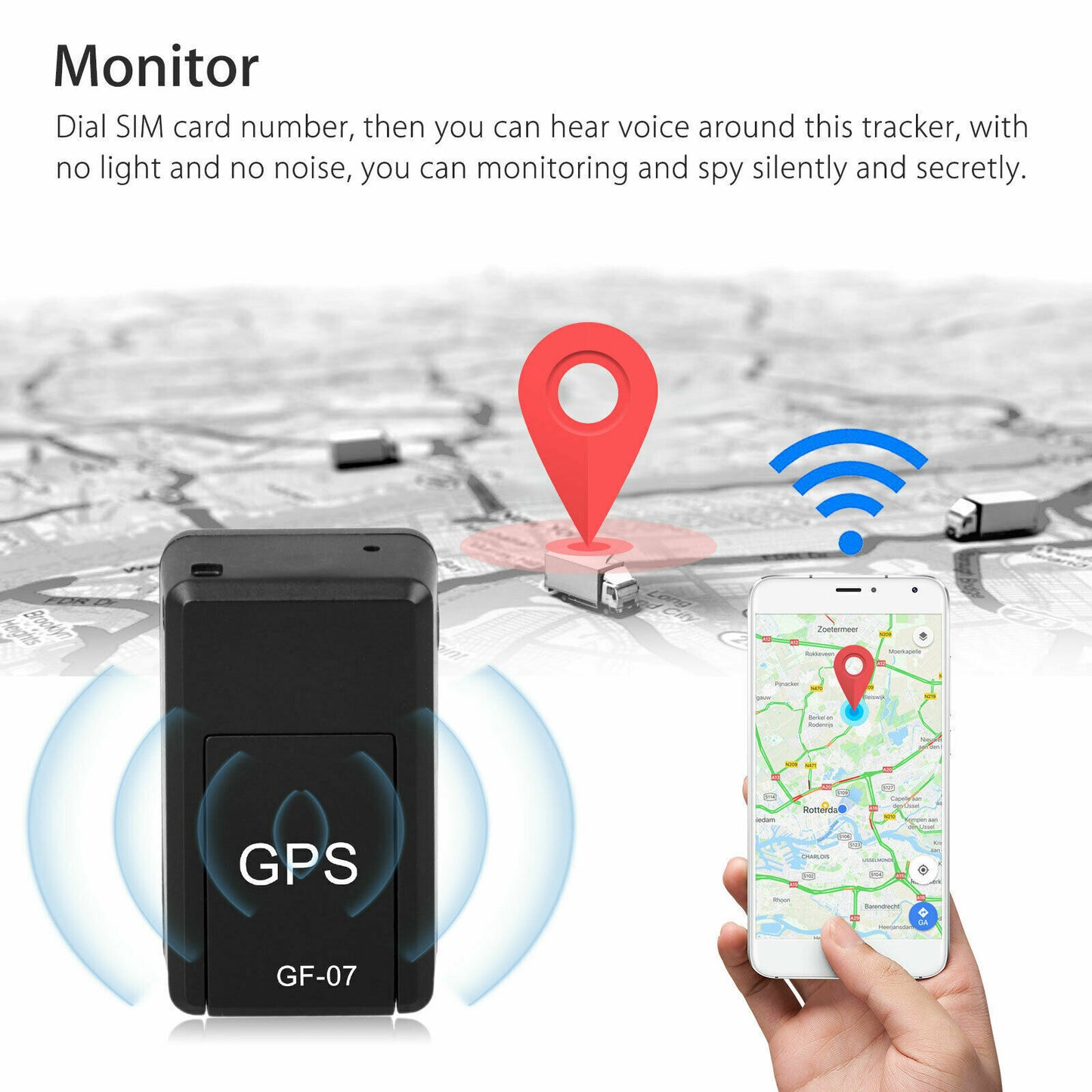 Mini GPS Car Tracker with Voice Recording USA