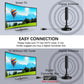 Upgraded Digital TV Antenna: 300-Mile Range, 1080P & 4K HDTV Indoor Reception