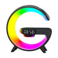Bluetooth Speaker Wireless Charger RGB Alarm Clock LED Night Light