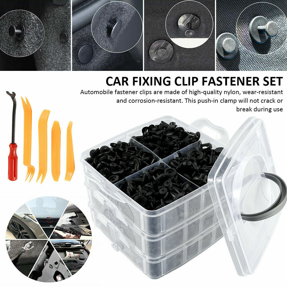 750 Piece Nylon Auto Fasteners Kit - Essential for Any Car Owner