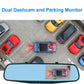 1080P Dual Dash Cam Mirror – Front & Rear Cameras, Night Vision, G-Sensor, Parking Mode